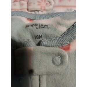 Simple Joys‎ by Carters Toddlers Fleece Footed Pajamas 2 Pack